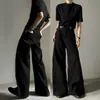 Suministrado directamente por el fabricante, de pierna larga, pierna ancha, corte holgado, hasta el suelo, unisex, con caída, pantalones casuales