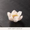 Flor de lótus de cerâmica incensário artesanal ornamentos Zen interno suporte de incenso de mesa dispensador de incenso de sândalo em bastão