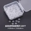 Xiao Accesorios Espaciadores de Silicona Transparente Ultra-Delgados Perla Cristal Oro Plástico Espaciador Cuentas Espaciadoras Cuentas Espaciadoras Juguete