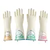 Luvas de Lavar Louça para Tarefas Domésticas, Luvas de Nitrila Duráveis para Trabalho na Cozinha, Limpeza Feminina, Lavanderia, Luvas de Borracha Impermeáveis de Nitrila Espessadas