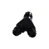 Adaptador en T para Tubería de Aceite de Modificación de Coche Transfronterizo Junta de Aluminio Tipo Y Adaptador de Enfriamiento de Aceite Negro An4-An10