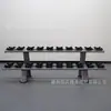 Suministro Directo de Fábrica Fuente Estante Doble Capa para Mancuernas de Gimnasio Comercial Tubo Ovalado Diez Mancuernas Rack Equipo de Potencia para Interiores