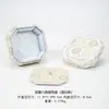 Caixa de Joias Octogonal Estilo Chinês com Tampa Dupla, Caixa para Pulseiras e Contas, Caixa de Exibição de Joias de Jade, Caixa de Brocado Colecionável Vintage
