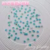 5A de fondo plano biselado azul lago circón para decoración de uñas forma especial multifacético brillante mixto accesorios de decoración de uñas