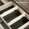 Divisores de Cajones Expandibles Ajustables, Organizador de Plástico Retráctil para Cocina, Tocador, Almacenamiento de Dormitorio