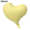 Nuevo globo de película de aluminio con forma de corazón torcido de 20 pulgadas color caramelo rojo de moda corazón curvo globo de helio decoración de fiesta