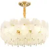 Lámpara de araña estilo francés para la sala de estar, lujo ligero con un toque de alta gama, luz principal para el recibidor, luz de cristal para el comedor, luz principal para el dormitorio principal, hierro