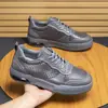 Zapatillas de Lona de Cuero con Parches de Nuevo Estilo para Hombre, Punta Redonda, Caña Baja, Zapatos Casuales Formales para el Trabajo, Zapatillas con Suela Gruesa que Aumentan la Altura para Hombre
