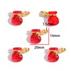 Estilo Chinês Festivo Fechadura Ruyi com Incrustação de Jade Sintético Bolsa da Sorte Amendoim Pingente Pulseira DIY Chaveiro Amendoim W672