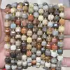 6mm 8mm Pedra Natural Cristal Ágata Canto Chanfrado Quadrado DIY Pulseira Colar Acessórios de Joias Produtos Semi-Acabados Atacado