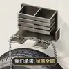 Estante para secadora de pelo de baño, instalación sin perforaciones, estante de almacenamiento para secadora de pelo con organizador de cables, uso doméstico, directo del fabricante