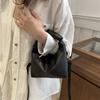 Bolso plegable portátil para mujer, bolso de mano, bolso de hombro moderno para niña, bolso cruzado sencillo con cambio de color sólido, moderno, 2024