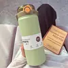 Caneca Térmica de Aço Inoxidável 316 com Aparência Premium para Estudantes Masculinos e Femininos, Chaleira para Espaço de Mochila, Chaleira para Esportes ao Ar Livre com Corda