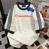Camiseta de Manga Corta con Cuello Redondo y Estampado de Letras Estilo Callejero de Nicho 100% Algodón Puro para Hombres y Mujeres, Verano, Ajuste Holgado, Versátil, Casual, Top para Parejas