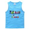 2023 Verão Crianças colete estilo coreano algodão casual camisa de fundo suor-absorvente açúcar esportes outerwear meninos sem mangas undershirt