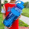Vaso de Agua Deportivo Capacidad Hervidor para Hombre 3000ml Vaso Espacial de Plástico Portátil Verano Sitio de Construcción Vaso de Té Grande