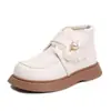 Botines para Niñas 2026 Otoño/Invierno Nuevos Botines Infantiles Botines de Princesa Botines Individuales Zapatos para Niñas Botas de Cuero de Invierno con Plus de Terciopelo