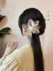 "Borboleta Folha Morta" Fairy Style Chiffon Flor U-shaped Hair Hairpin Estilo Antigo Mulheres de Alta Qualidade Novo Estilo Chinês Horse-faced Skirt Hairpin