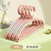 Percha de Plástico Semi-Circular de Hombro Ancho Antideslizante para Uso Doméstico, Percha Anti-Golpes para Ropa, Percha Doble Gruesa de Hombro Estrecho