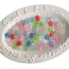 Acrílico transparente com revestimento UV fosco, florzinha pequena, acessórios DIY para miçangas para correntes de celular, chaveiros, pingentes e materiais decorativos