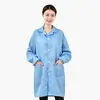 Proteção do Trabalho Vestido Longo Antiestático Vestuário de Proteção do Trabalho Vestido Longo Azul Oficina de Fábrica Manga Longa Roupa de Trabalho Macacão Atacado