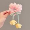 Accesorios para el Cabello de Niña Flor de Rosa Simple Versátil Estilo Bosque Borla Cinta Estilo Lujo Ligero de Gama Alta Goma para el Cabello Accesorio para el Cabello