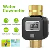 Válvula de Entrada de Água de Latão Temporizador Botão de Botão à Prova d'Água Ip55 Display Lcd Gravador de Fluxo de Água Novo