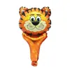 Globo de película de aluminio globo de cumpleaños infantil decoración de fiesta infantil juguete infantil de mano de dibujos animados ayuda mini globo de animal