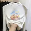 Camiseta interior térmica para niña de otoño e invierno, elegante y dulce, estilo coreano, de manga larga, interior cepillado para niñas pequeñas