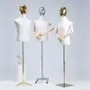Maniquí de Cabeza Electrochapada de Medio Cuerpo para Tienda de Ropa Soporte de Exhibición Estilo Coreano Maniquí para Escaparate Maniquí de Tienda de Ropa para Hombre