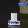 Tigela de Arroz e Prato de Cerâmica Dragão Azul e Branco Item Único Jingdezhen Cor Sob Esmalte Porcelana Branca Alta de Alta Temperatura Conjunto de Tigela e Prato de Cerâmica Doméstico