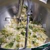 Sartén grande de gas para planetas con agitador de múltiples garras - Máquina freidora para distribución de comidas grupales - Máquina freidora para restaurante de comida rápida con recetas