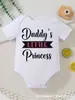 Ropa de Bebé Transfronteriza, Monos Lindos con Estampado de Letras de Dibujos Animados de Manga Corta, Monos Hechos Listos para Enviar Directamente