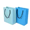 Bolsa de Presente Nova de Luxo Leve para o Dia dos Namorados Bolsa Azul Bolsa de Presente Personalizada Sacola de Papel para Loja de Roupas