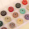 10 cores/15 cores fio de algodão para esfregar à mão caixa transparente 1,0 mm linha fina para texto brincar usar linha para miçangas corda de mão linha trançada material acessórios