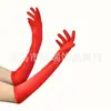 Accesorios para Mujer de los Años 1920 Spandex Satén Flocado Guantes de Charol Accesorios de Disfraz para Fiesta de Baile Transfronteriza en Stock