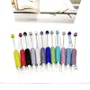 Bolígrafo de Diamantes de Punto Nuevo Transfronterizo con Cuentas Creativo DIY Hecho a Mano con Cuentas Multicolores Color Puro Bolígrafo de Bola Totalmente con Diamantes en Stock