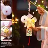 Novas Lanternas 2026 Estilo Chinês Infantil Portátil Luminosa Pequena Lanterna de Flor Hanfu Lanterna de Palácio Adereços de Fotografia