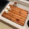 Alfombrilla de secado para fregadero de cocina con veta de madera transfronteriza, alfombrilla de mesa de tierra de diatomeas, alfombrilla antideslizante, alfombrilla absorbente para secado de mesa de café, alfombrilla de aislamiento térmico
