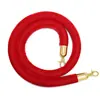 Cordón para poste de conserje línea de un metro barrera de fila para barandilla cuerda de terciopelo rojo valla de advertencia de aislamiento poste de conserje cuerda de terciopelo