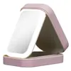 Caja de Almacenamiento Plegable Portátil para Viaje con Luz de Relleno LED para Maquillaje y Joyería, Caja de Almacenamiento Multifuncional con Cremallera