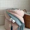 Colcha de gasa jacquard de algodón puro de doble capa para primavera/otoño, núcleo de colcha de invierno, lavable a máquina, doble/niños/individual