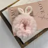Diadema de Felpa Colorida Estilo Coreano con Orejas de Conejo de Dibujos Animados Moda Estilo Bosque Accesorio para el Cabello de Niña Goma Elástica Adorno para el Cabello