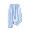 Liquidación primavera y verano niños bombachos de seda pantalones de mosquitero para niños pantalones de aire acondicionado de seda de algodón artificial para bebés niños venta al por mayor