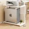 Bandeja para Host de Computadora Caja de Piso Base Gabinete de Almacenamiento para Oficina Estación de Trabajo Multicapa Estante para Impresora
