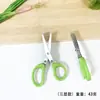 Tesoura de Cebola de Aço Inoxidável Três Camadas Cinco Camadas Criativa Tesoura Suplemento Alimentar Tesoura de Cozinha Multifuncional Tesoura Doméstica para Vegetais