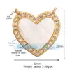 M07 M41B Acessórios de joias DIY amor estrela concha pérola cor zircônia pingente