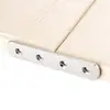Soporte de esquina en forma de L de acero inoxidable, fijación de soporte de ángulo de hierro, conector accesorio de ferretería para muebles de ángulo recto engrosado semicircular