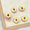 Comida fofa jogar rosquinha Dos desenhos animados Nail Art Jóias Rosto Brilhante Estéreo Macaron Cor Urso DIY Desgaste Acessórios de armadura