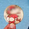 Lata de hojalata yum personalizado animación bidimensional periférico doble flash insignia artesanal personalizado insignia redonda de hojalata